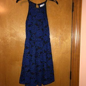 Honey and Roses Blue Jr. Semi Formal Dress